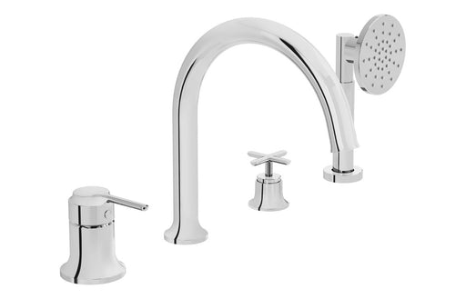 VitrA Origin Classic 4-Hole Bath/Shower Mixer - Chrome