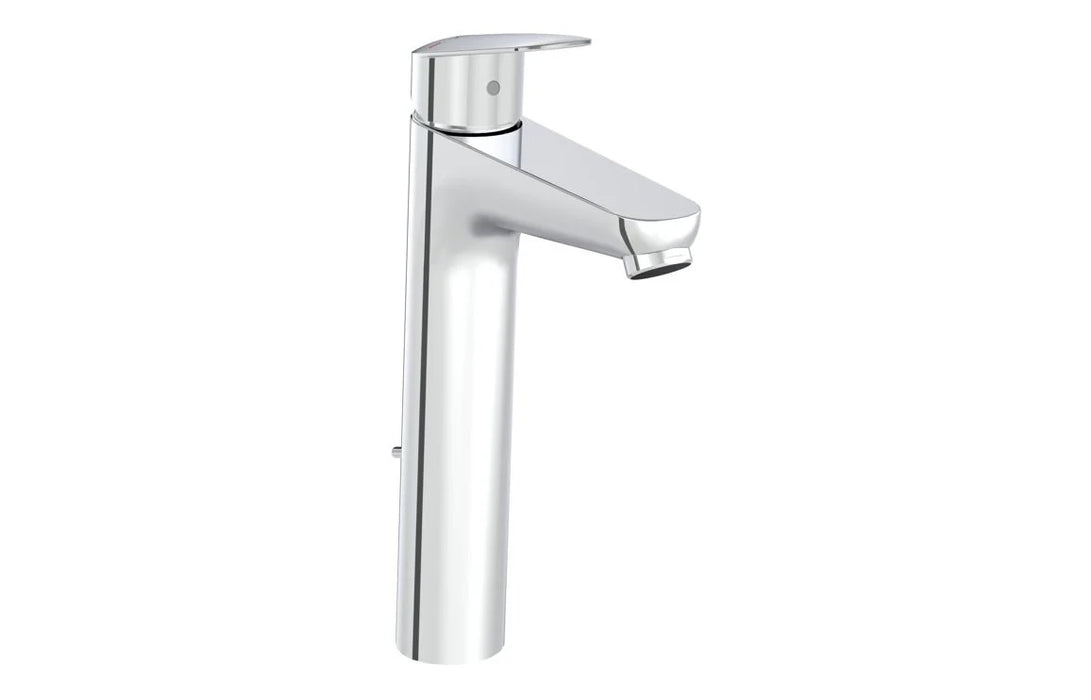 VitrA Flow Round Tall Basin Mixer w/Waste Lever - Chrome