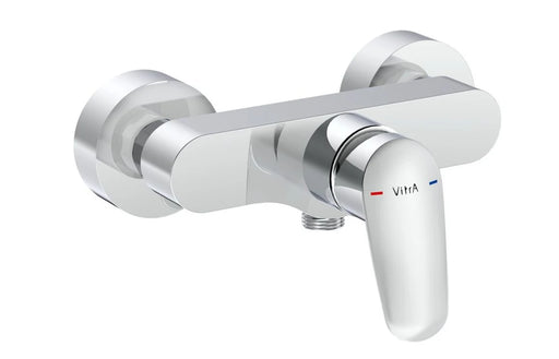 VitrA Flow Round Wall Mounted Shower Mixer - Chrome