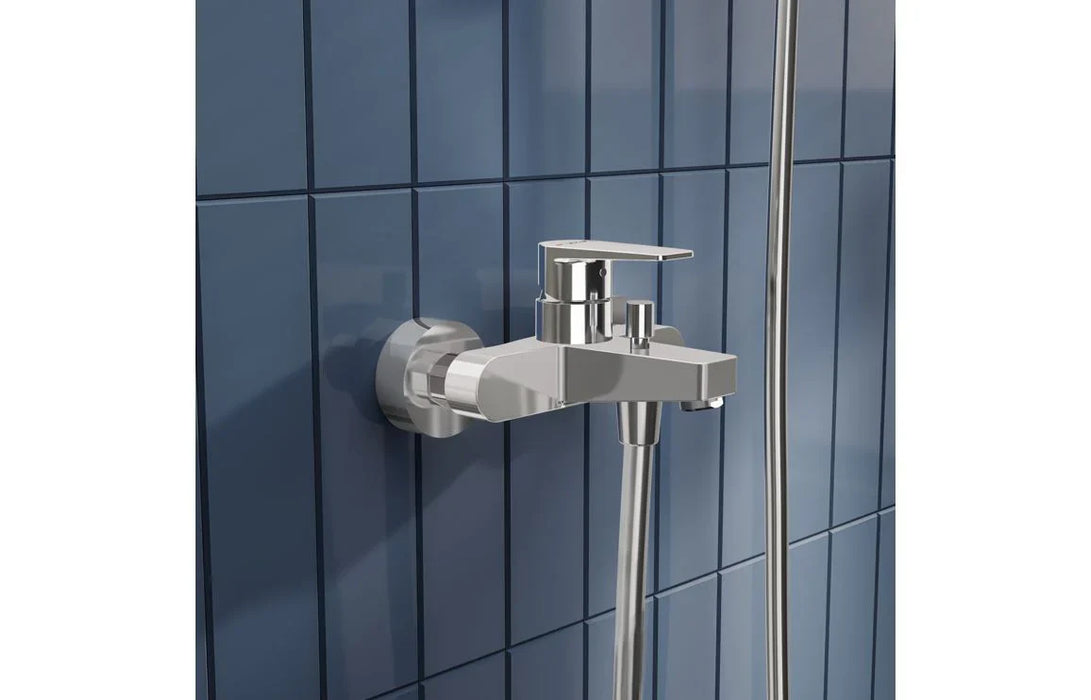 VitrA Flow Square Wall Mounted Shower Mixer - Chrome