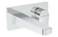 VitrA Flow Square Wall Mounted Basin Mixer - Chrome