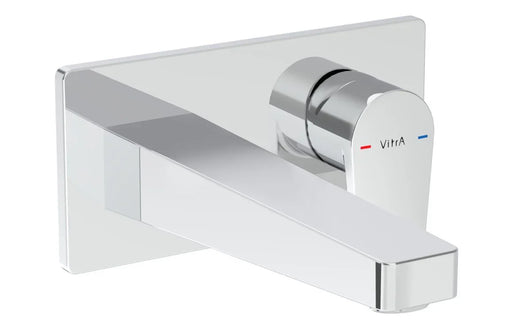 VitrA Flow Square Wall Mounted Basin Mixer - Chrome
