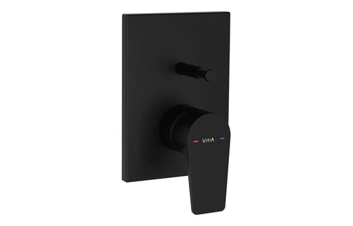 VitrA Flow Square Integrated Bath Mixer Valve - Chrome