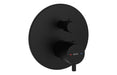 VitrA Root Round Integrated Thermostatic Bath/Shower Mixer Valve - Matt Black