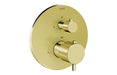 VitrA Root Round Integrated Thermostatic Bath/Shower Mixer Valve - Soft Gold