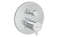VitrA Origin Integrated Thermostatic Shower Mixer Valve - Chrome