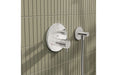 VitrA Root Round Integrated Thermostatic Bath/Shower Mixer Valve - Chrome