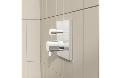 VitrA Root Square Integrated Thermostatic 2-Way Shower Mixer Valve - Soft Gold