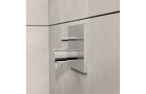 VitrA Root Square Integrated Thermostatic 1-Way Shower Mixer Valve - Chrome