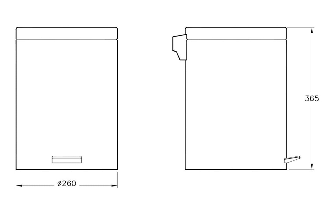VitrA Arkitekta 12L Waste Bin