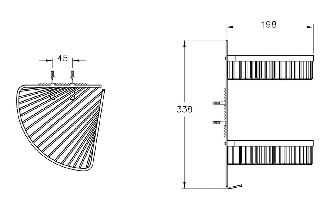 VitrA Root Double Sponge Basket