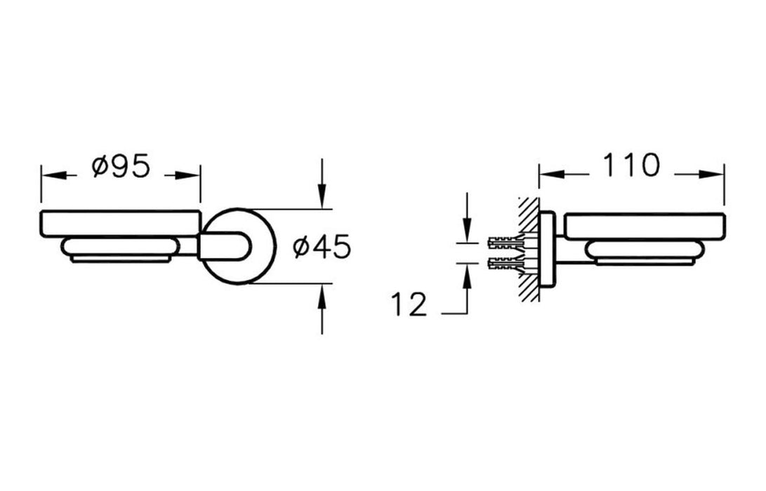 VitrA Minimax S Soap Dish - Chrome