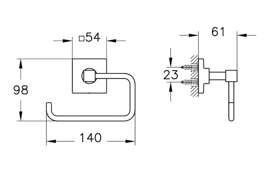 VitrA Root Toilet Roll Holder