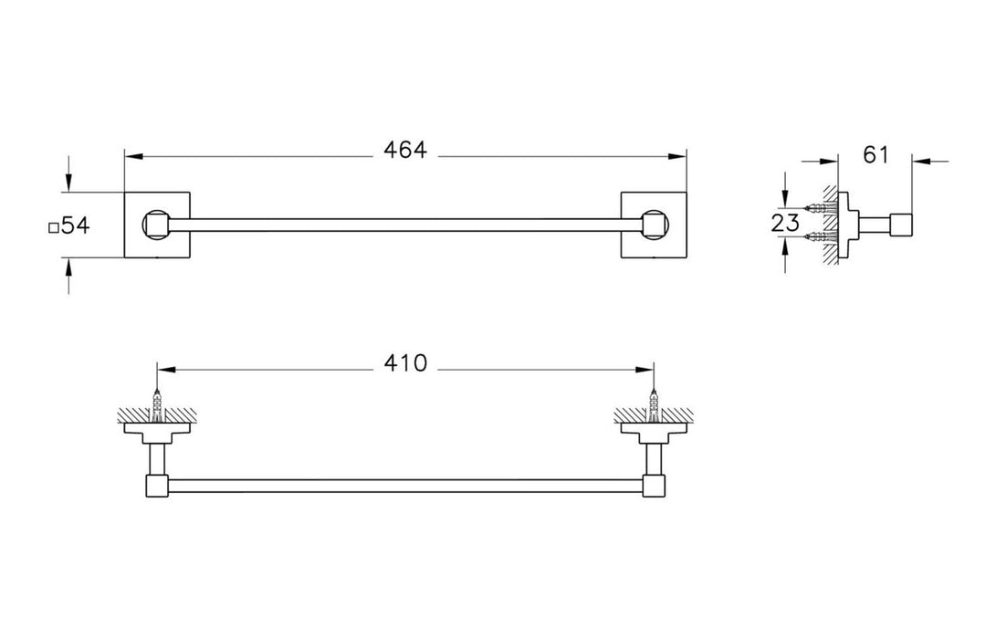 VitrA Root 40cm Towel Rail