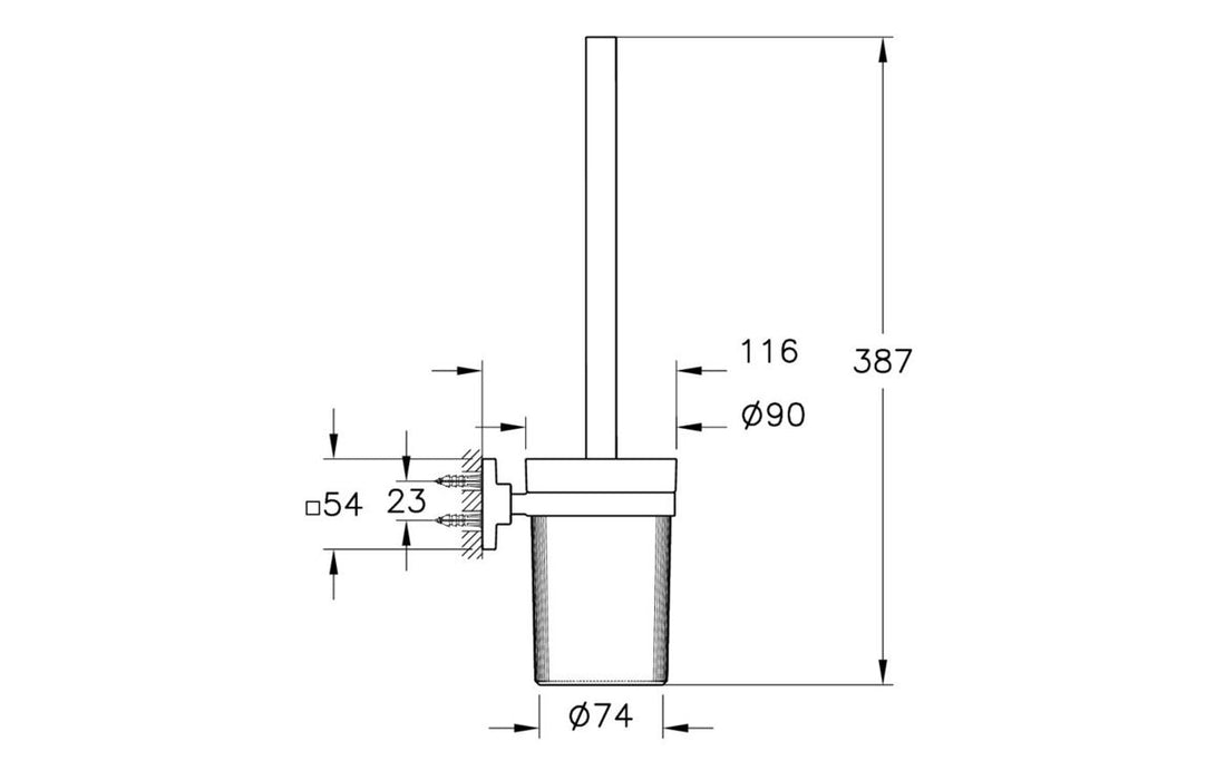 VitrA Root WC Brush Holder