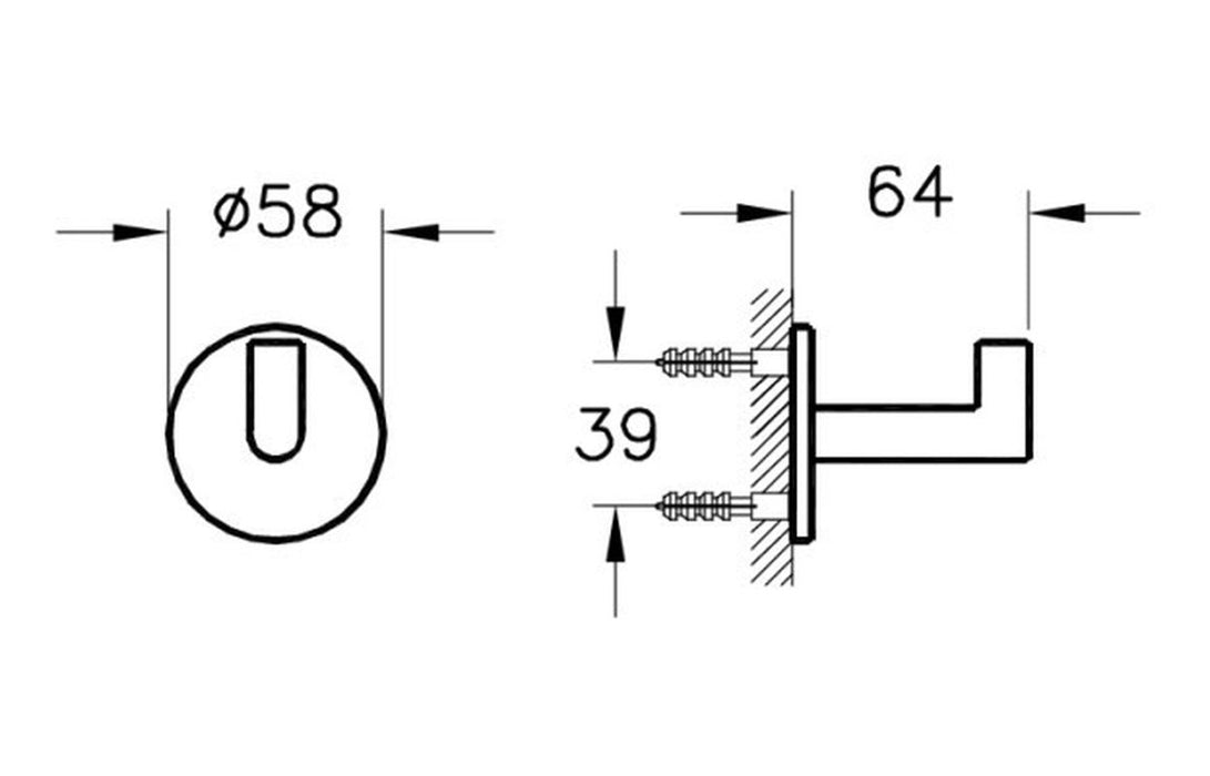 VitrA Origin Bathrobe Hook
