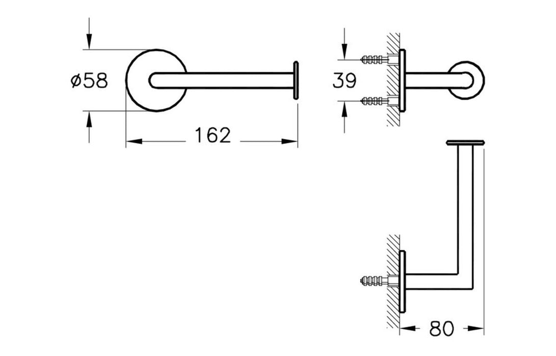 VitrA Origin Toilet Roll Holder