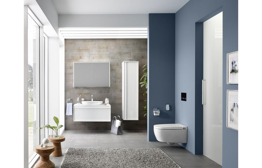 VitrA Q-Line Toilet Roll Holder w/Cover - Chrome