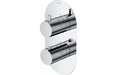 VitrA Aquaheat Round Thermostatic 2-Way Shower Mixer - Chrome