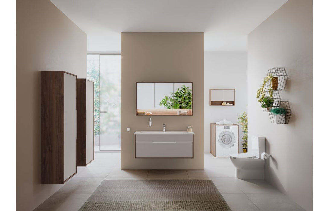 VitrA Integra 1200x470mm 2TH Vanity Basin w/Overflow - White