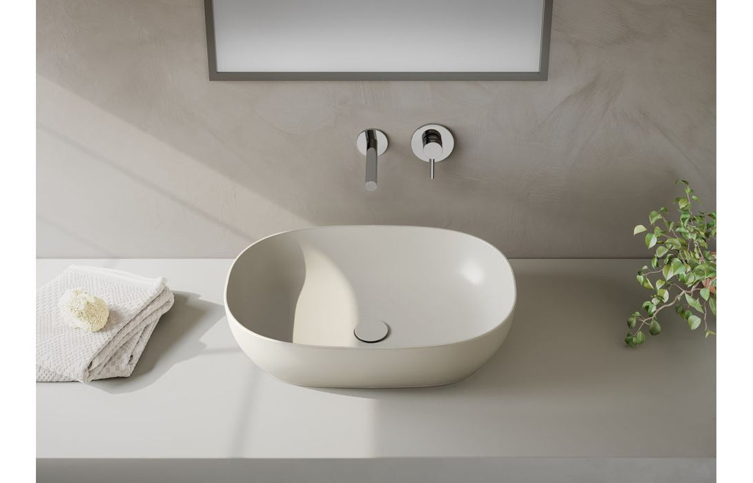 VitrA Outline 595x410mm Recycled 0TH Basin Only - Matt Taupe