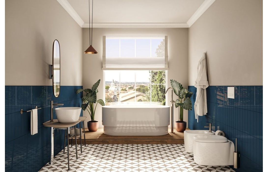 VitrA Origin Floor Standing Bath Filler - Chrome