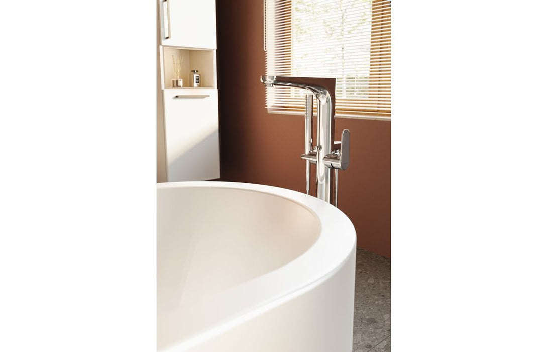 VitrA Root Round Floor Standing Bath/Shower Mixer