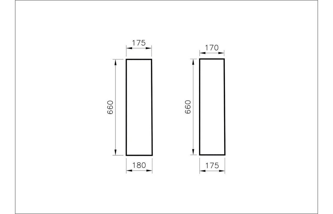VitrA Integra 180x175mm Full Pedestal Only - White