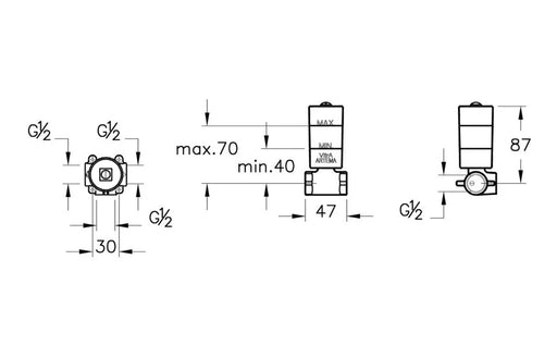 VitrA AquaCare Built-in Stop Valve (Concealed)