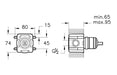 VitrA Minibox Concealed Valve for Built-in Showers (1-Way)