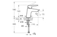 VitrA Solid S Basin Mixer - Chrome
