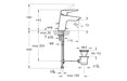 VitrA Solid S Basin Mixer w/Waste Lever - Chrome