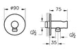 VitrA Origin Built-In Hand Shower Outlet