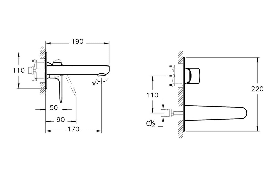 VitrA Root Round Integrated Basin Mixer