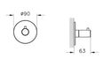 VitrA Origin Built-In 2-Way Diverter - Chrome