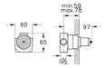 VitrA Concealed Part for Shower Diverter (3-Way)