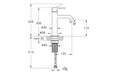 VitrA Origin Classic Basin Mixer (Top Handle) - Chrome