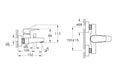 VitrA Flow Square Wall Mounted Shower Mixer - Chrome