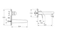 VitrA Flow Round Wall Mounted Basin Mixer - Chrome