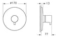 VitrA Origin 3-Way Diverter - Chrome
