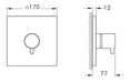 VitrA Root Square 3-Way Diverter
