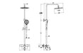 VitrA Aquaheat Bliss 250B Shower Column w/Bath Spout - Chrome