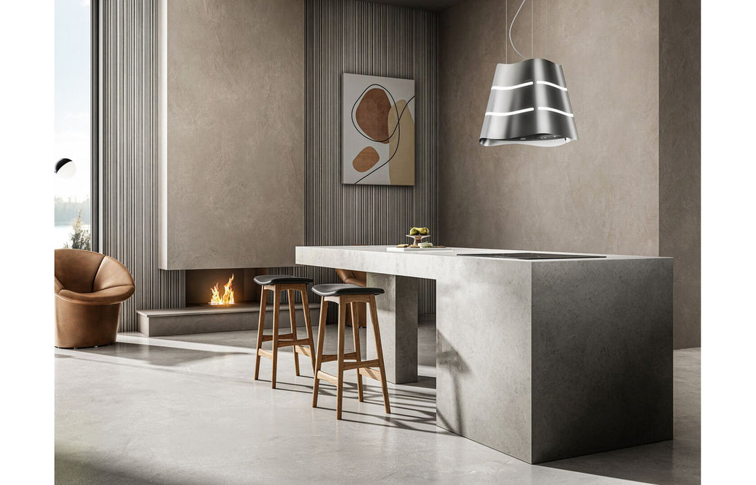 Elica Wave UX 51cm Island Hood - St/Steel