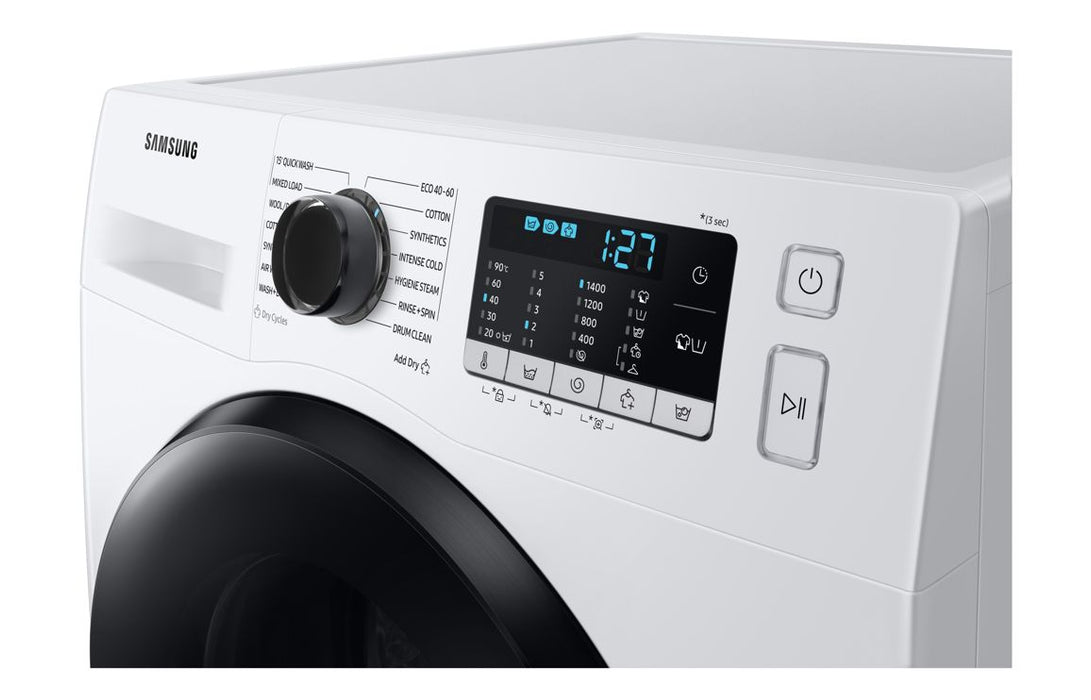 Samsung WD80T046BE/EU F/S 8/5kg 1400rpm ecobubble™ Washer Dryer - White