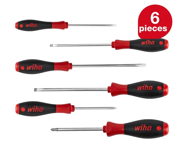SoftFinish® SL/PZ Screwdriver Set, 6 Piece