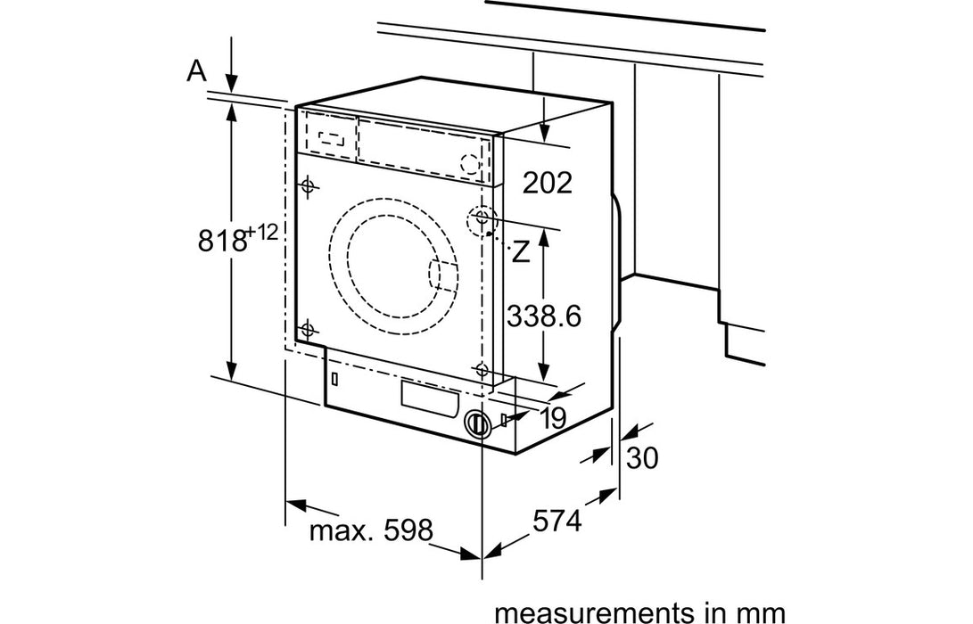 Bosch Series 6 WIW28302GB B/I 8kg 1400rpm Washing Machine