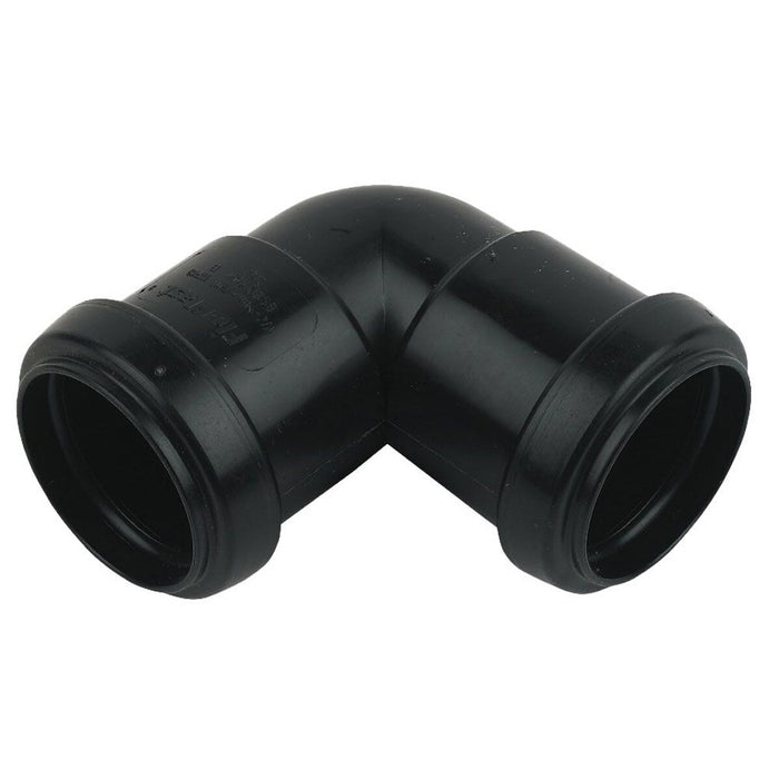 Waste Pipe 90 Deg Bend (Black) (32mm)