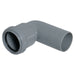 Waste Pipe 90 Deg Street Elbow (Grey) (32mm)