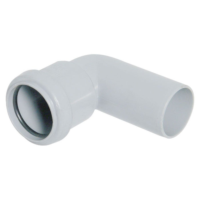 Waste Pipe 90 Deg Street Elbow (White) (32mm)