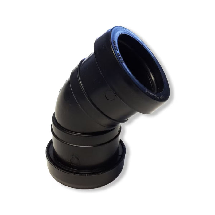Waste Pipe 45 Deg Bend (Black) (40mm)